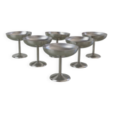Set of 6 GD stainless steel ice cream cups