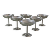 Set of 6 GD stainless steel ice cream cups