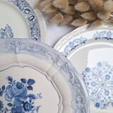 Vintage blue dinner plates