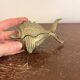 Vintage Articulated Ashtray Fish Golden Brass 1970