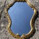 Miroir rocaille en bois doré style Louis XV
