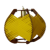 Woven mustard lamp to install