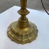 Vintage gilt bronze lamp with shade