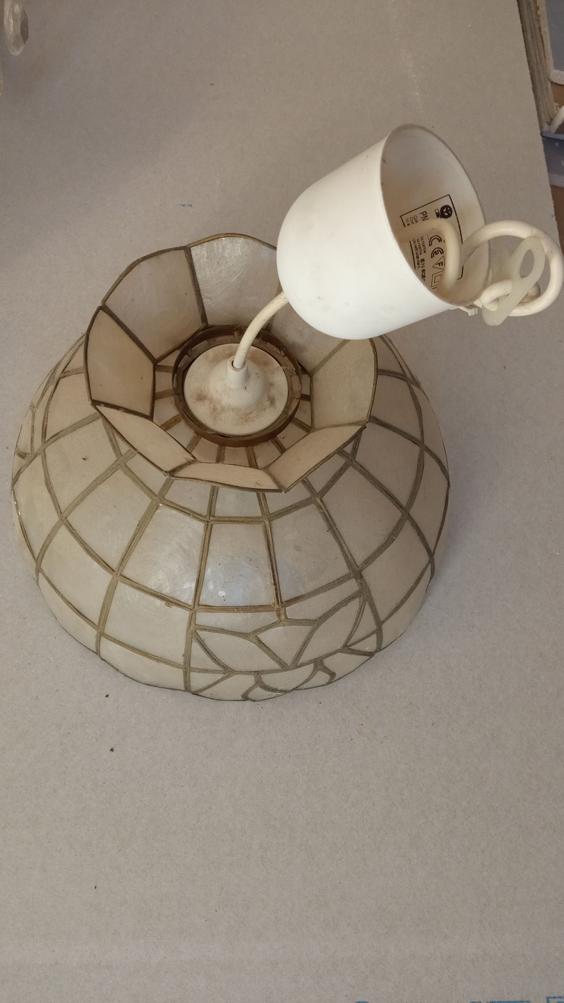 Mother-of-pearl chandelier