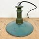 Industrial Green Enamel Pendant Lamp with Cast Aluminium Top, 1960