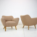 Pair of design club armchairs, 1970's.