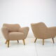Paire de fauteuils club design années 1970