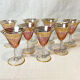 8 pink and gold champagen cups
