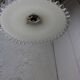 Dented opaline hanging lamp