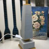 Marble obelisk lamp