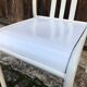 Lot 4 chairs Mallet-Stevens 60s white and wood-washed tube
