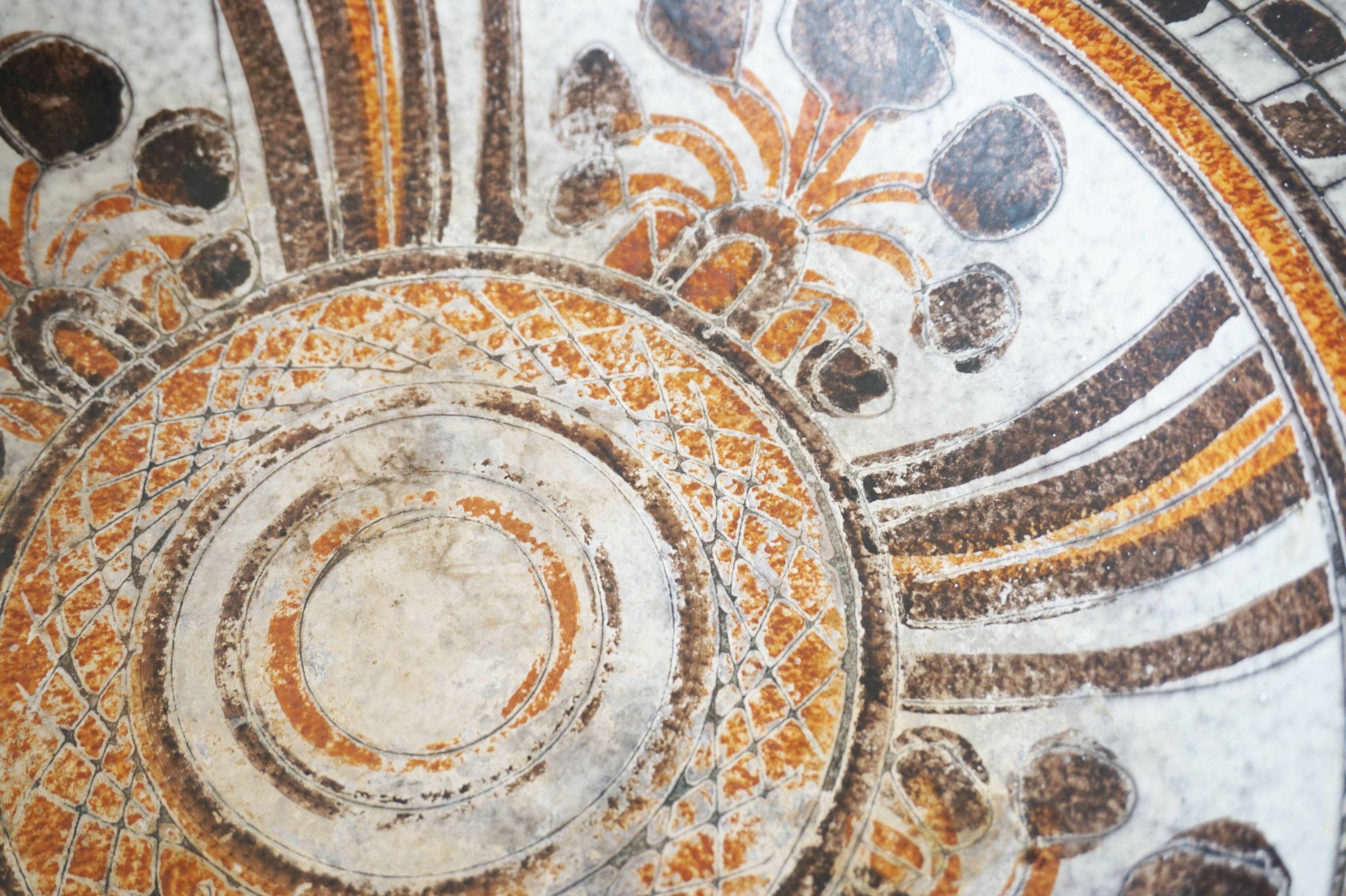 Large Italica ARS ceramic dish Italy 1960