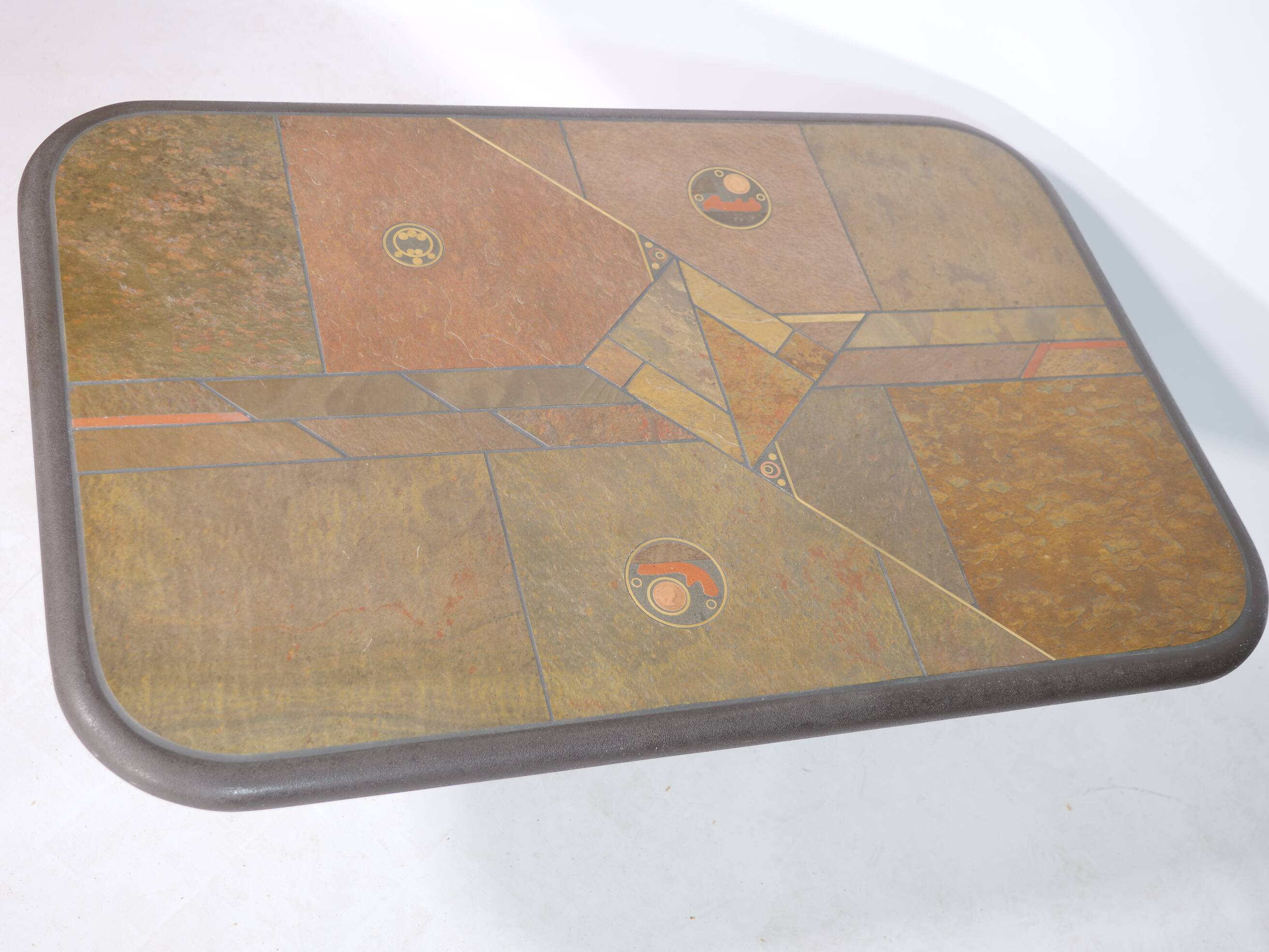Brutalist Stone Coffee Table Paul Kingma 1970s 1980s