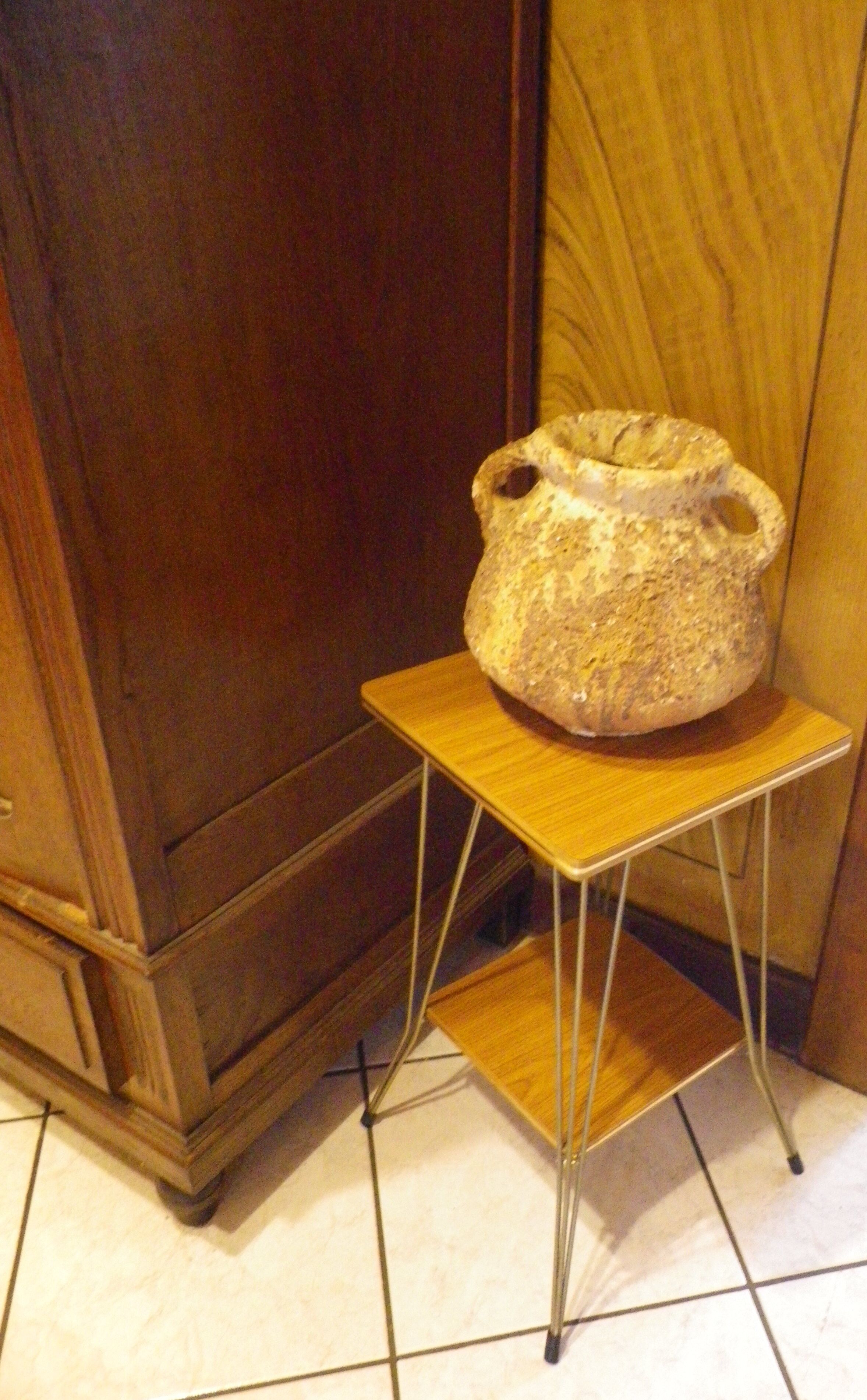 Greek amphora vase, aged in the old way, 70s