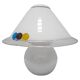 Murano glass table lamp in mushroom shape, Mid Century Modern, 1970s
