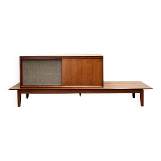 Buffet de Bar Mid-Century Moderne en Teck par Rex Raab pour Wilhelm Renz, 1950s