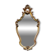Miroir mural ancien, miroir baroque, miroir en bois doré