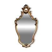 Antique wall mirror, baroque mirror, gold wooden mirror