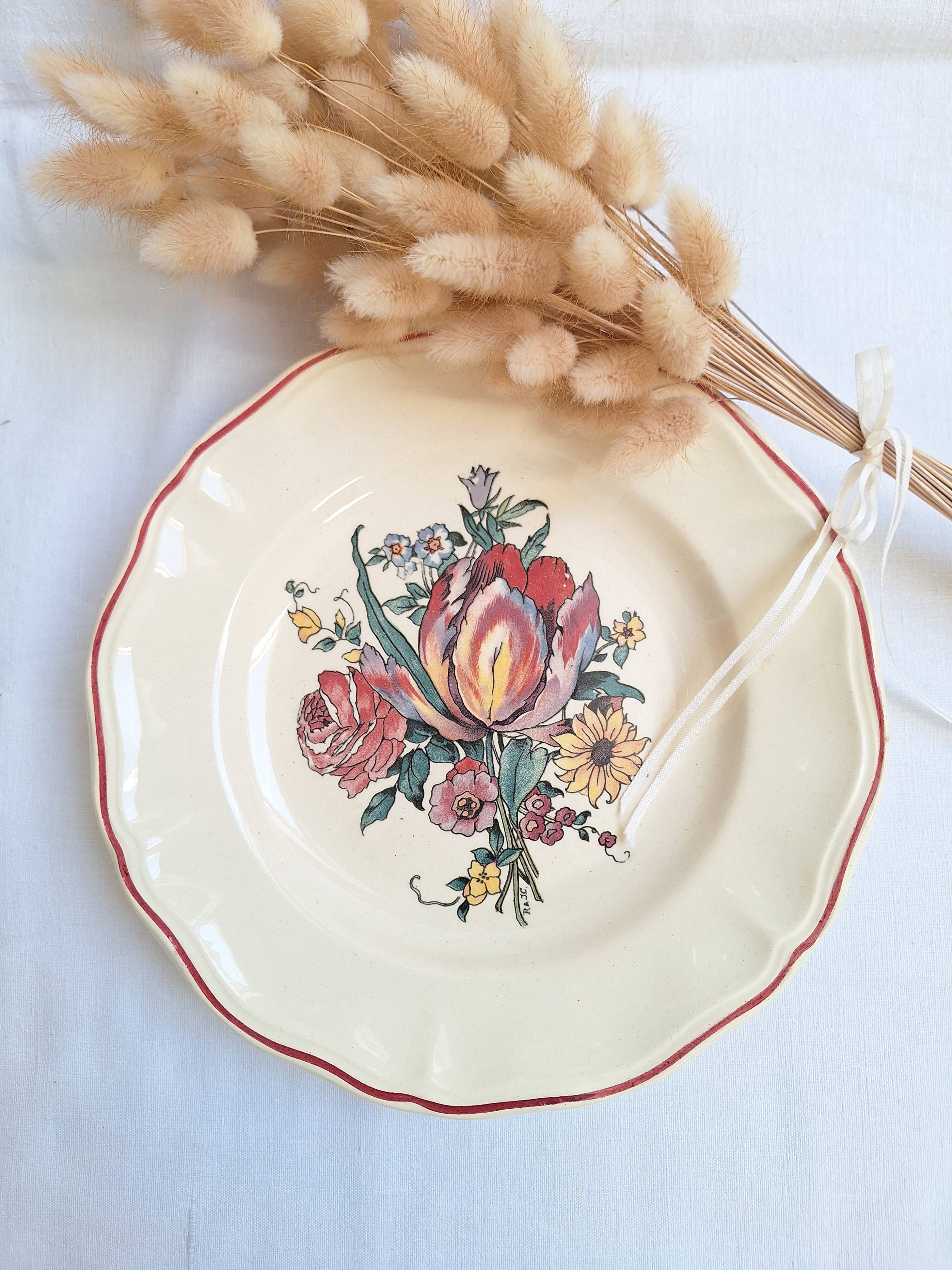 Stand / Compote dish Digoin Sarreguemines Model Loraine