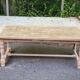 19th century solid oak extendable farmhouse table with drawer 200cm
