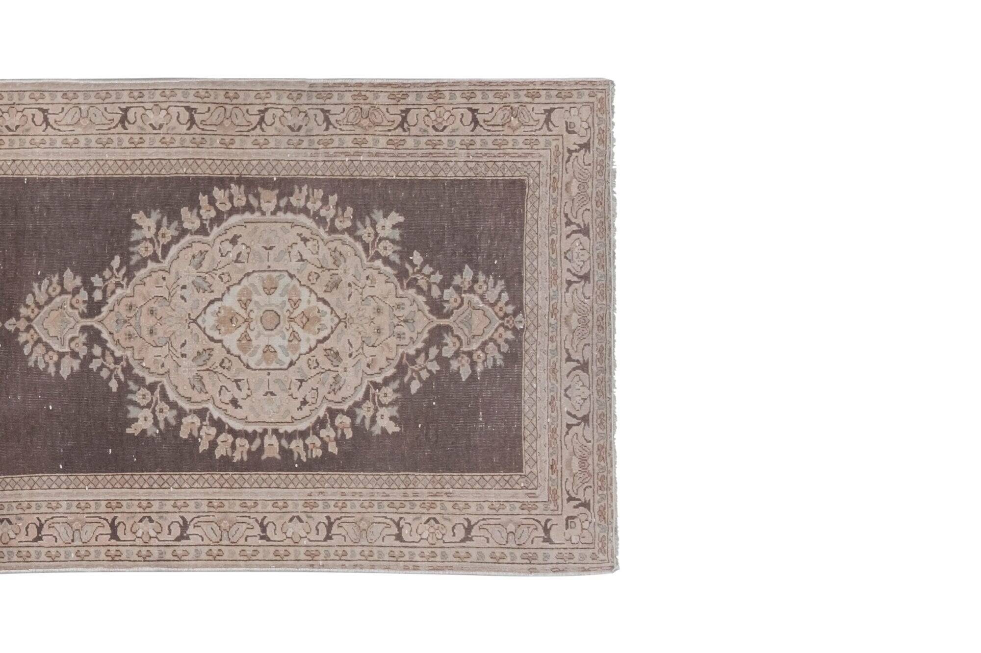 Vintage Turkish hallway rug 91x355 cm