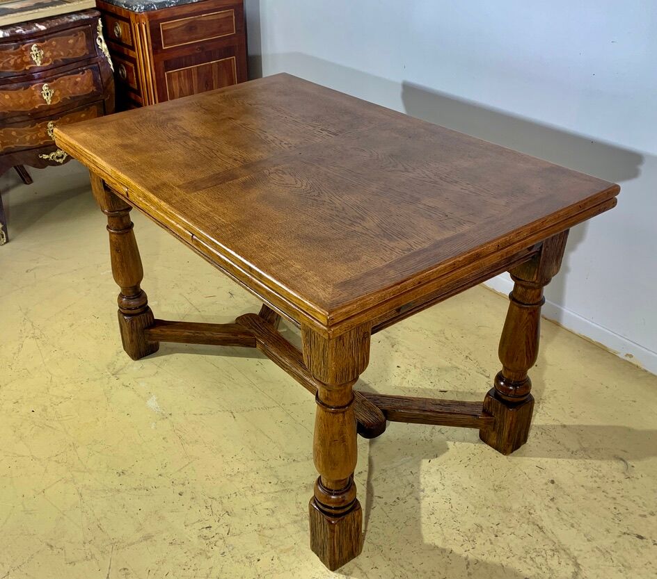 Farm table in solid oak 210 cm x 80 cm