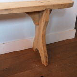 A pair of farm benches