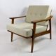 German beige boucle armchair, 1970s
