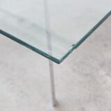 Glass 'Barcelona' coffee table by Mies Van Der Rohe for Knoll, 1929