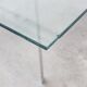 Glass 'Barcelona' coffee table by Mies Van Der Rohe for Knoll, 1929