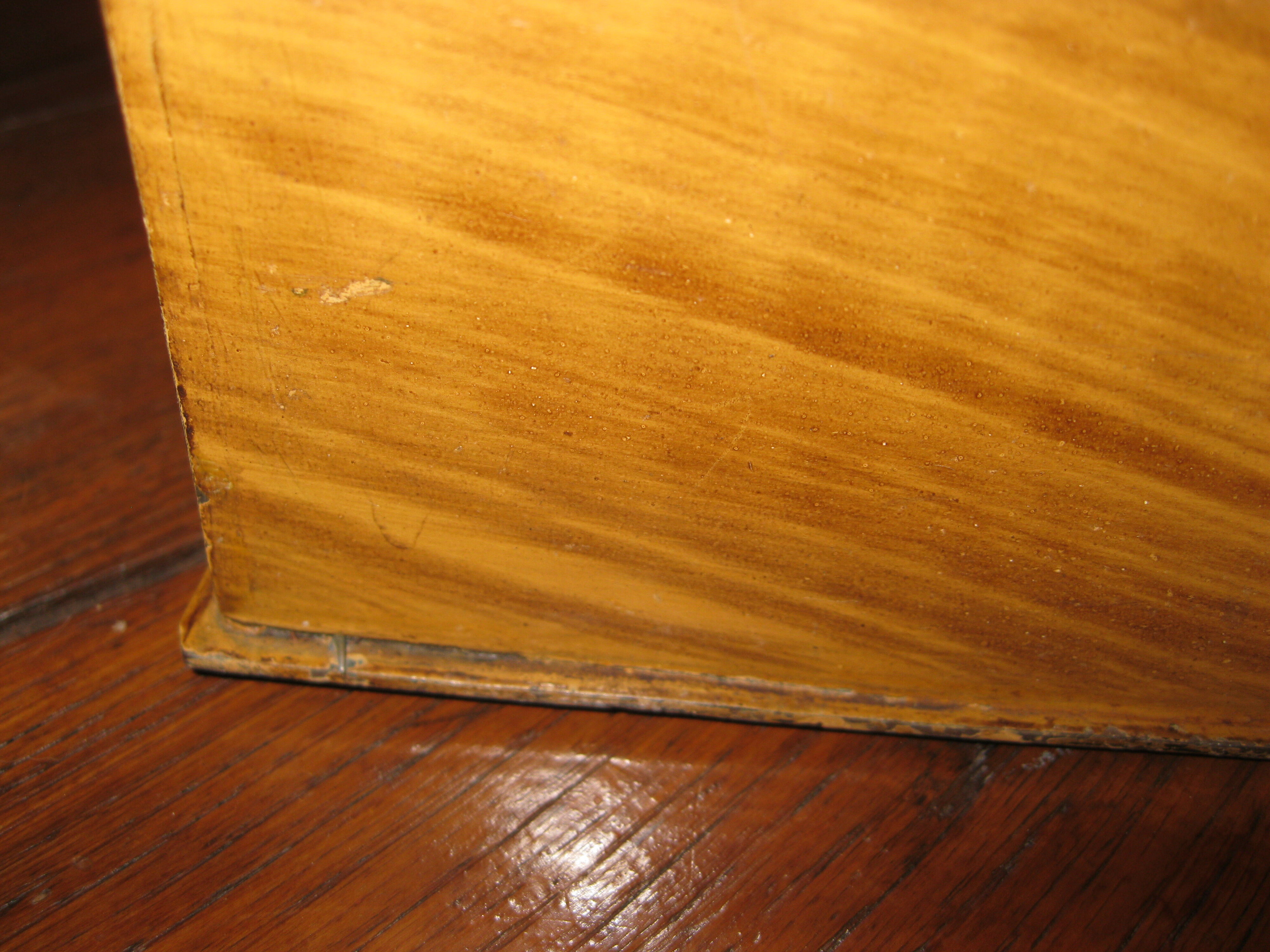 Box safe hard metal imitation wood