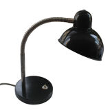 Lampe de table en acier noir du milieu du siècle