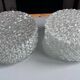 Pair of round vintage moulded glass ceiling lights.