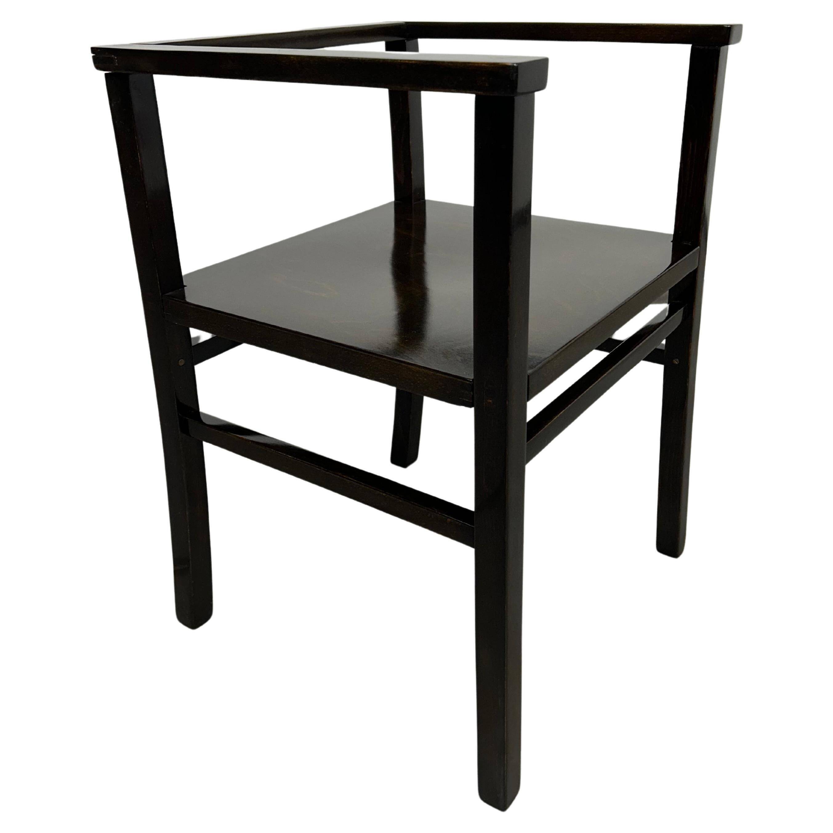 Chaise de bureau art déco cubiste