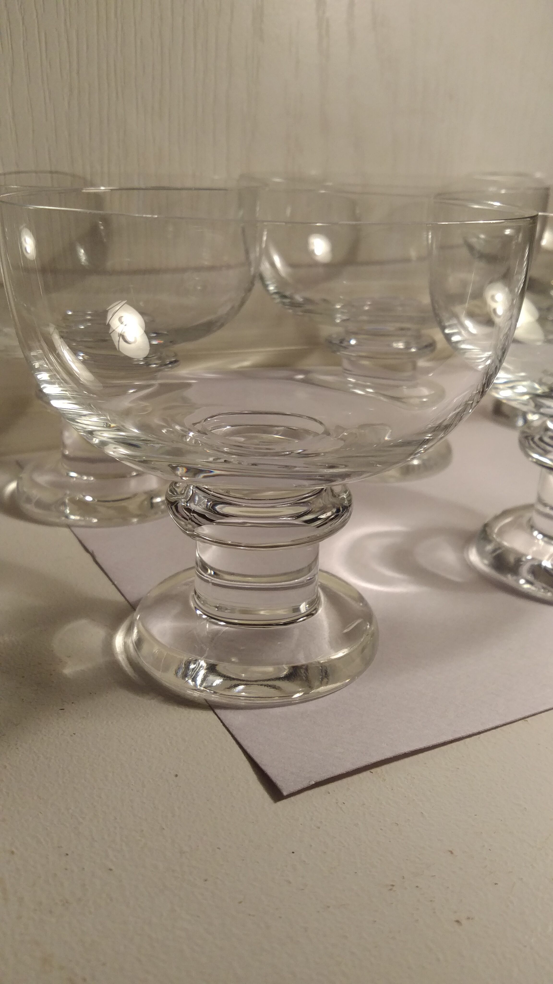 6 cups champagne English House Thomas WEBB Crystal