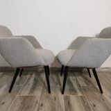 Mid-century restored pair of armchairs