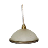 Frosted glass and brass suspension