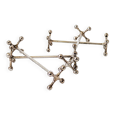 Lot de 4 porte-couteaux WMF Plaqué Argent Allemagne Années 70