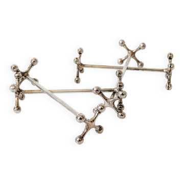 Set of 4 WMF Silver-Plated Knife Rests Germany 1970s