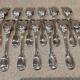 12 silver-plated metal ice cream scoops, Christofle silversmith, Chinon pattern