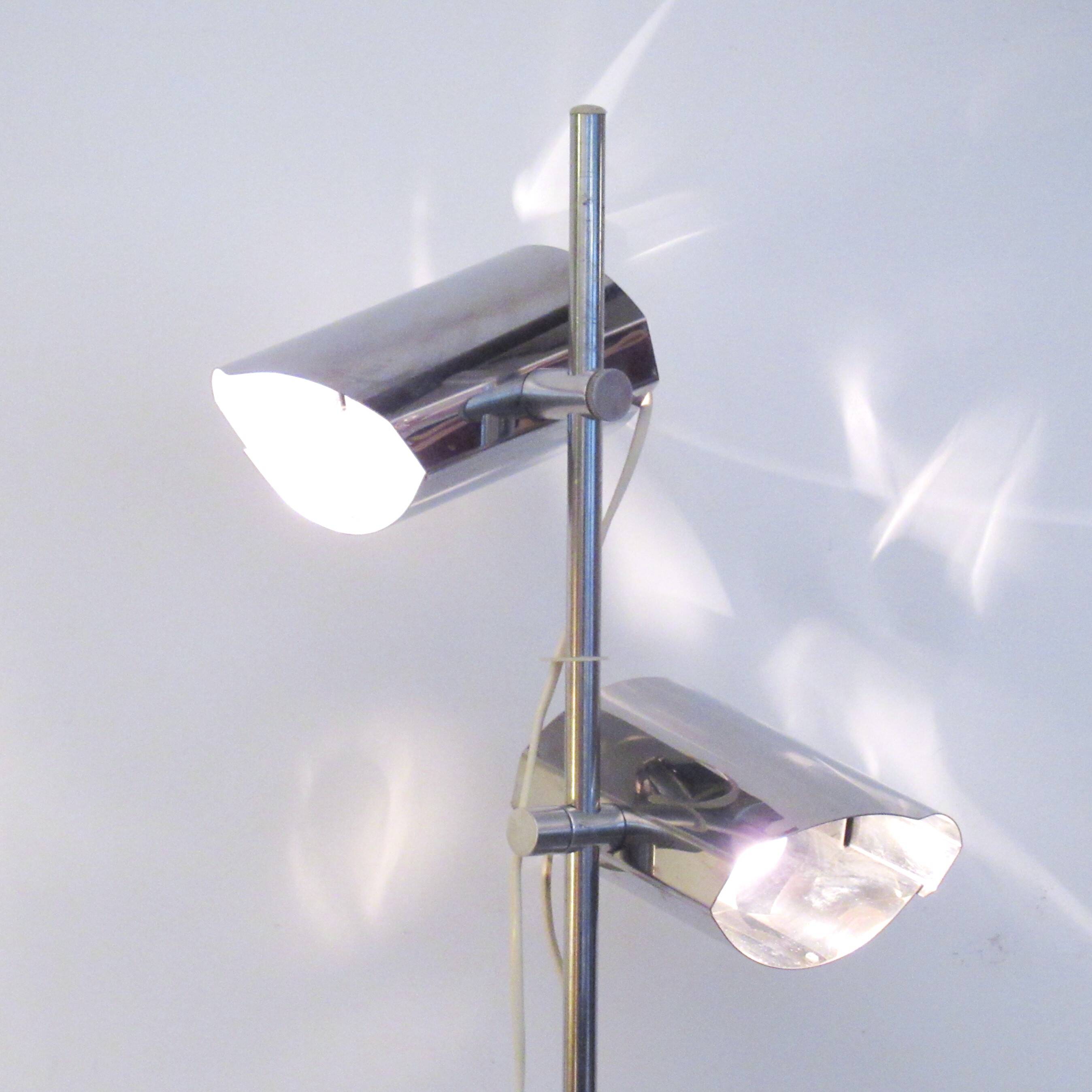 Lampadaire chromé Années 70