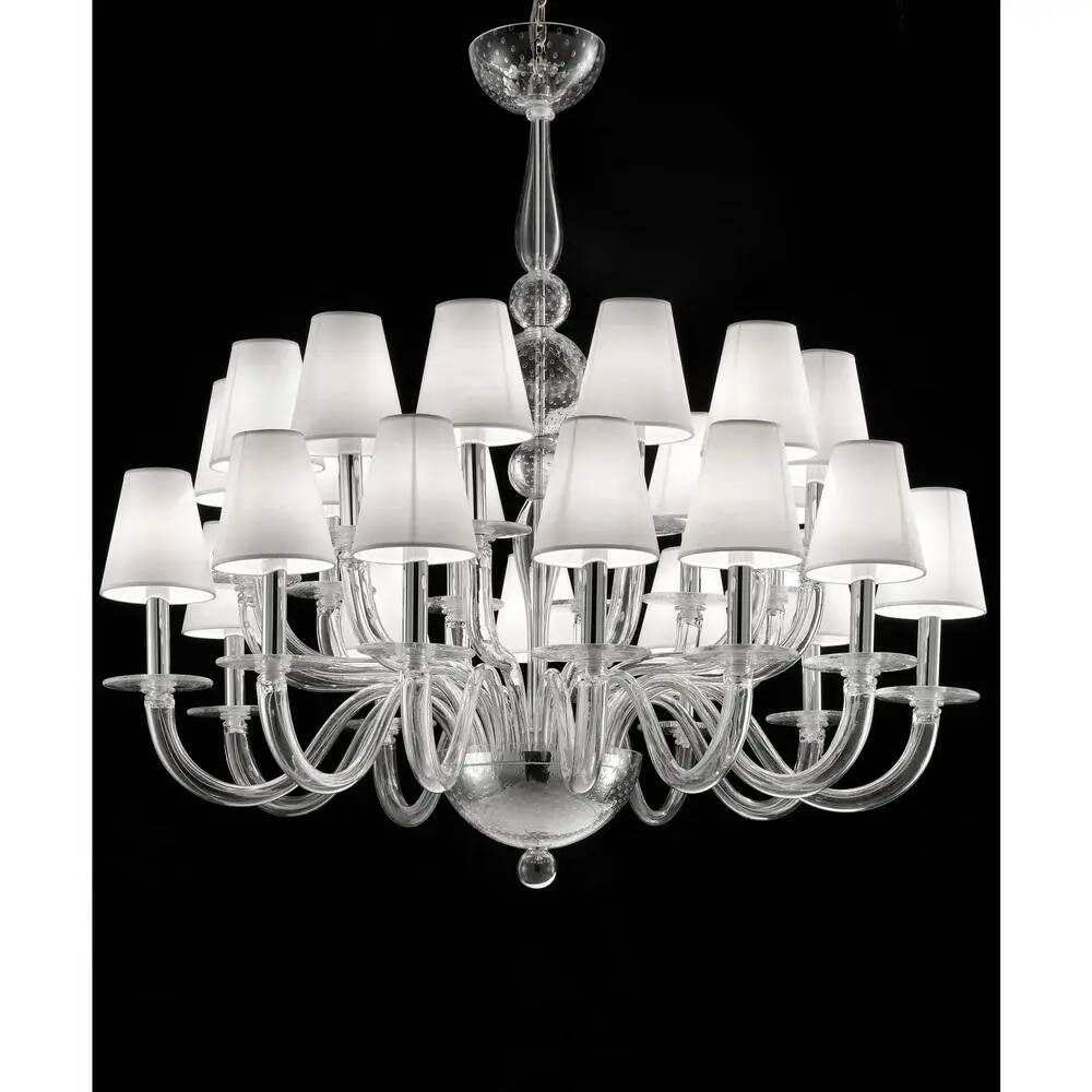 Italian Green Felci Murano Glass Chandelier Green by Simoeng for Simoeng
