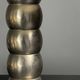 Midcentury nickel plated modernist space age bubbly table lamp, 1970s