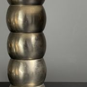 Lampe de table moderne en nickel plaqué de style mid-century, époque spatiale, années 1970.