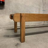 Bench design modernism vintage brutalist in wood