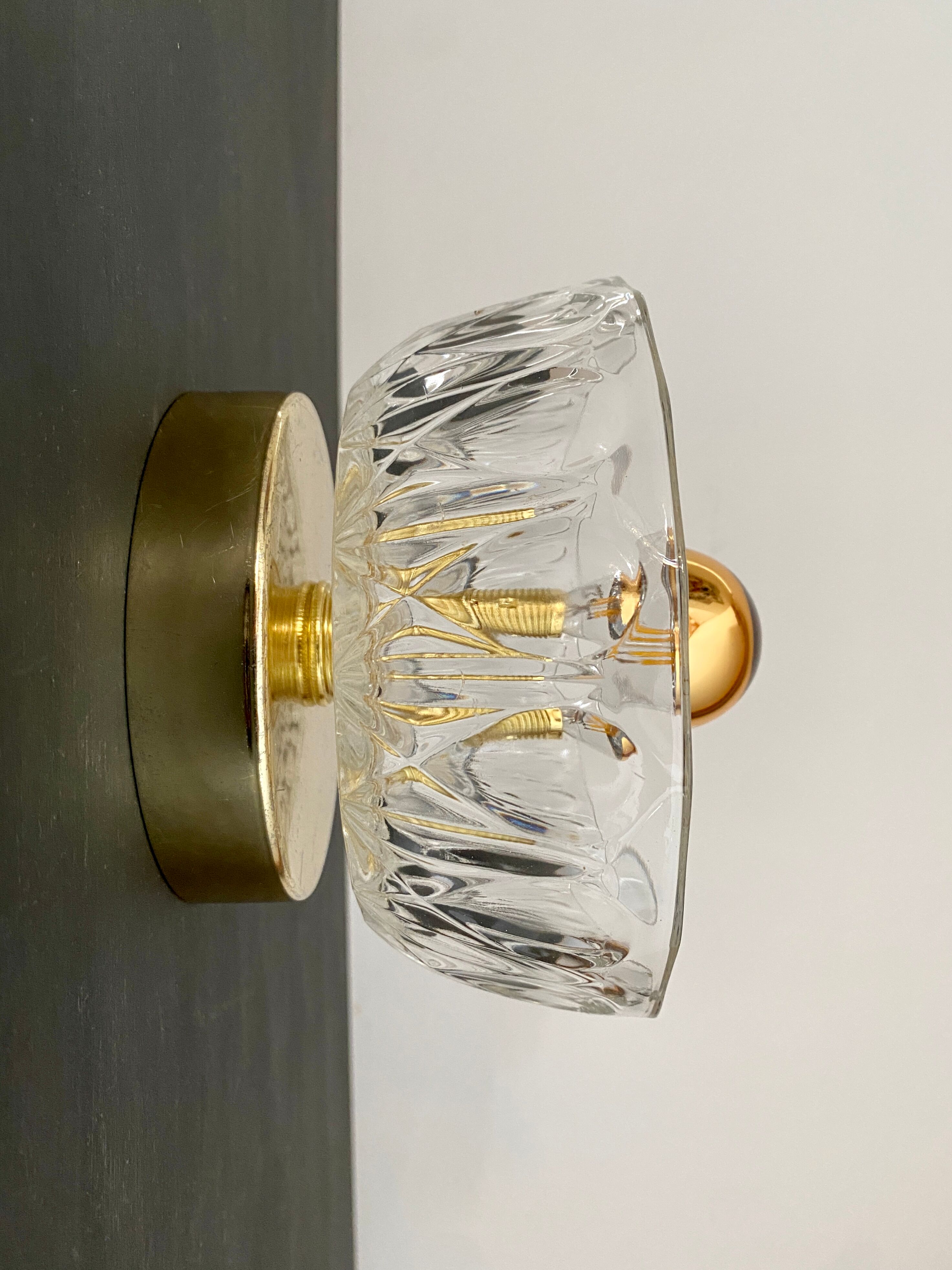 Vintage glass lampshade