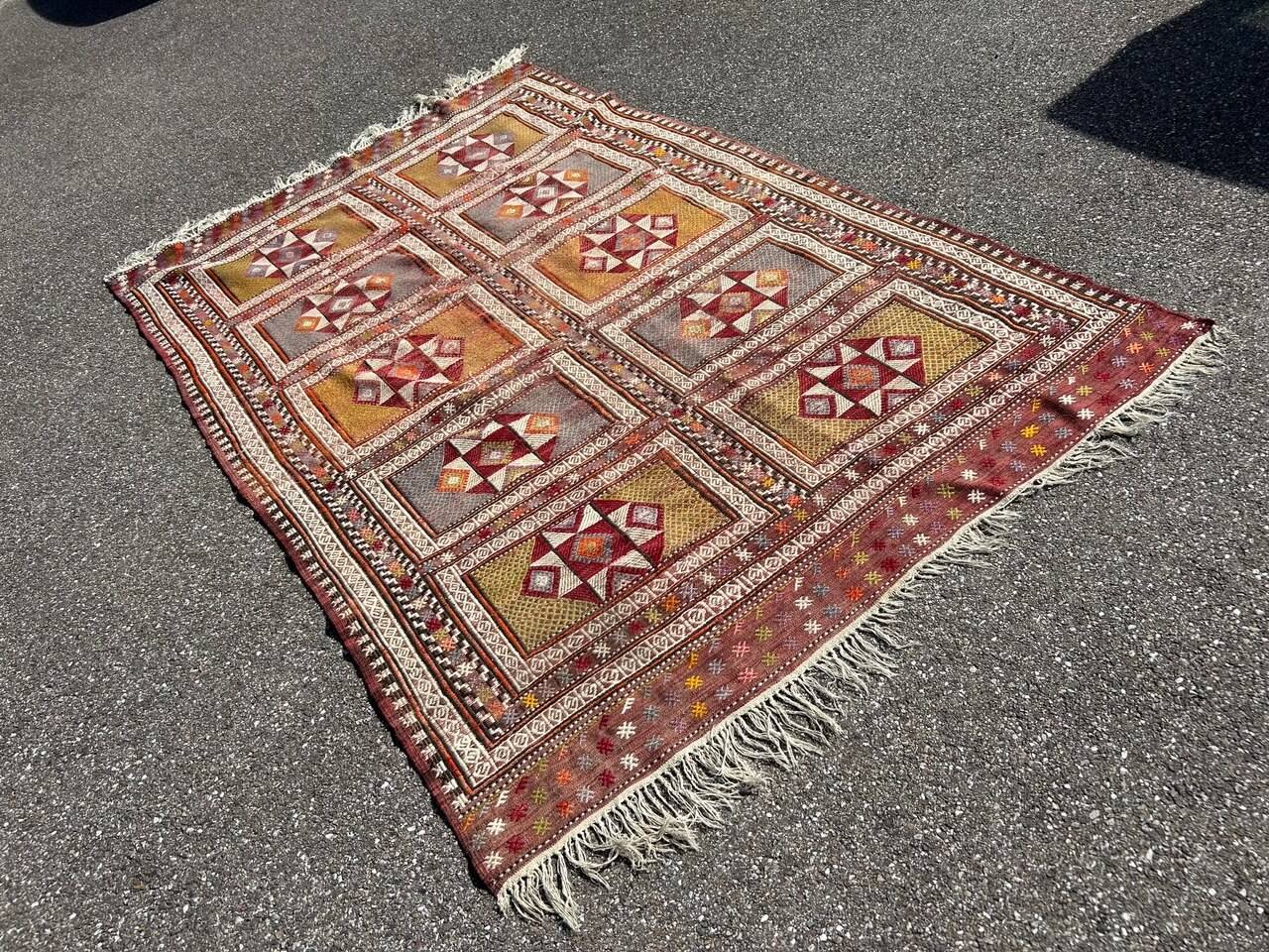 large vintage kilim rug