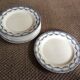 Series of 9 plates Terre de fer
