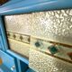 Turquoise blue buffet