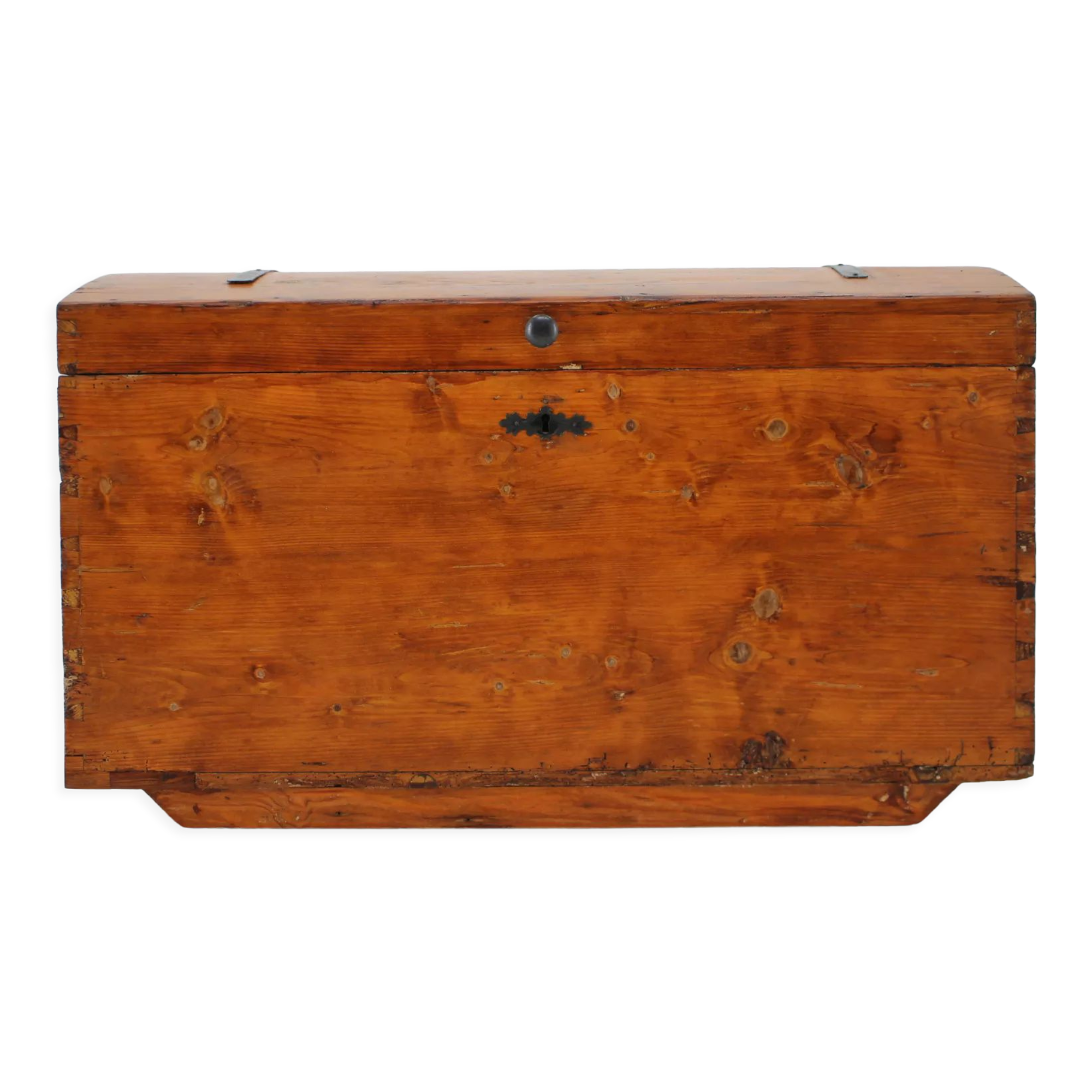 Coffre en bois antique tchécoslovaquie